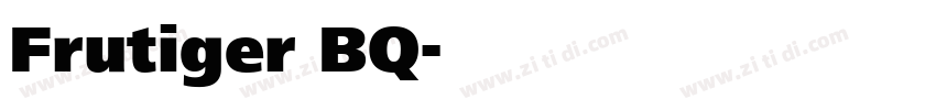 Frutiger BQ字体转换